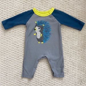 Tea Collection Hedgehog Romper - size 0-3M
